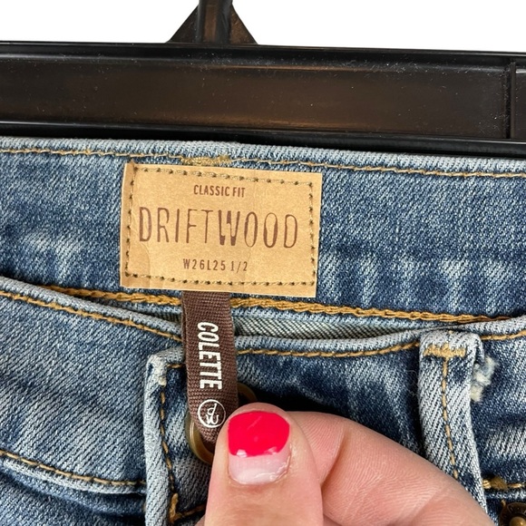 Driftwood Colette Classic Fit Embroidered Pocket Jeans Size 26 - Picture 6 of 9